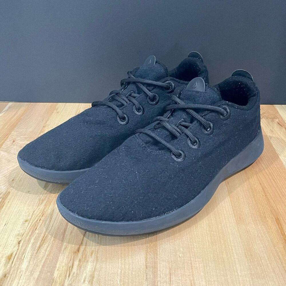 Allbirds Wool Runners Mizzles. Black. Size 13.